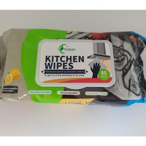 Kitchen Cleaning Wipes 80pcs removing oil stains